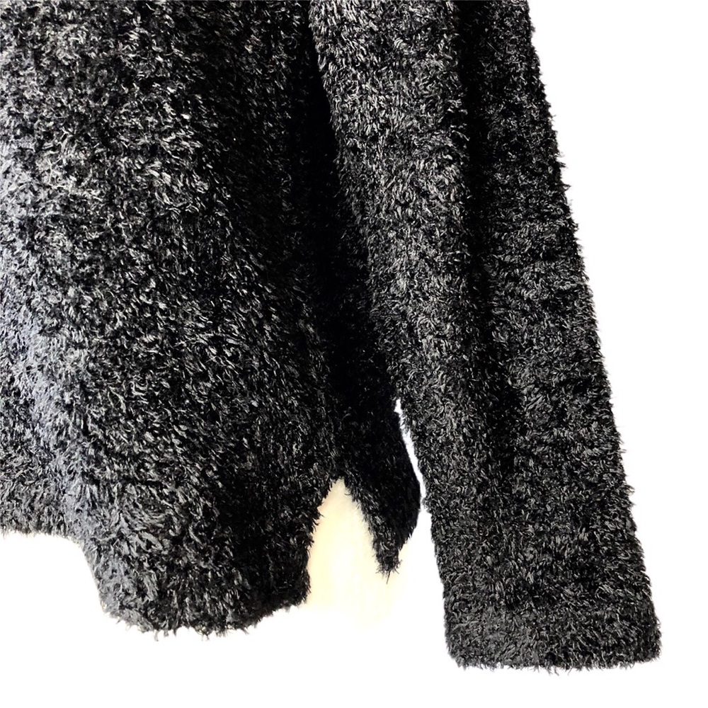 Karen Kane Lifestyle Black Fuzzy Sweater - Picture 4 of 8